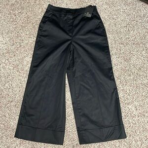 Massimo dutti cropped cuffed wide leg dress trouser